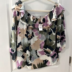 J crew mercantile off the shoulder top - never worn. With tags